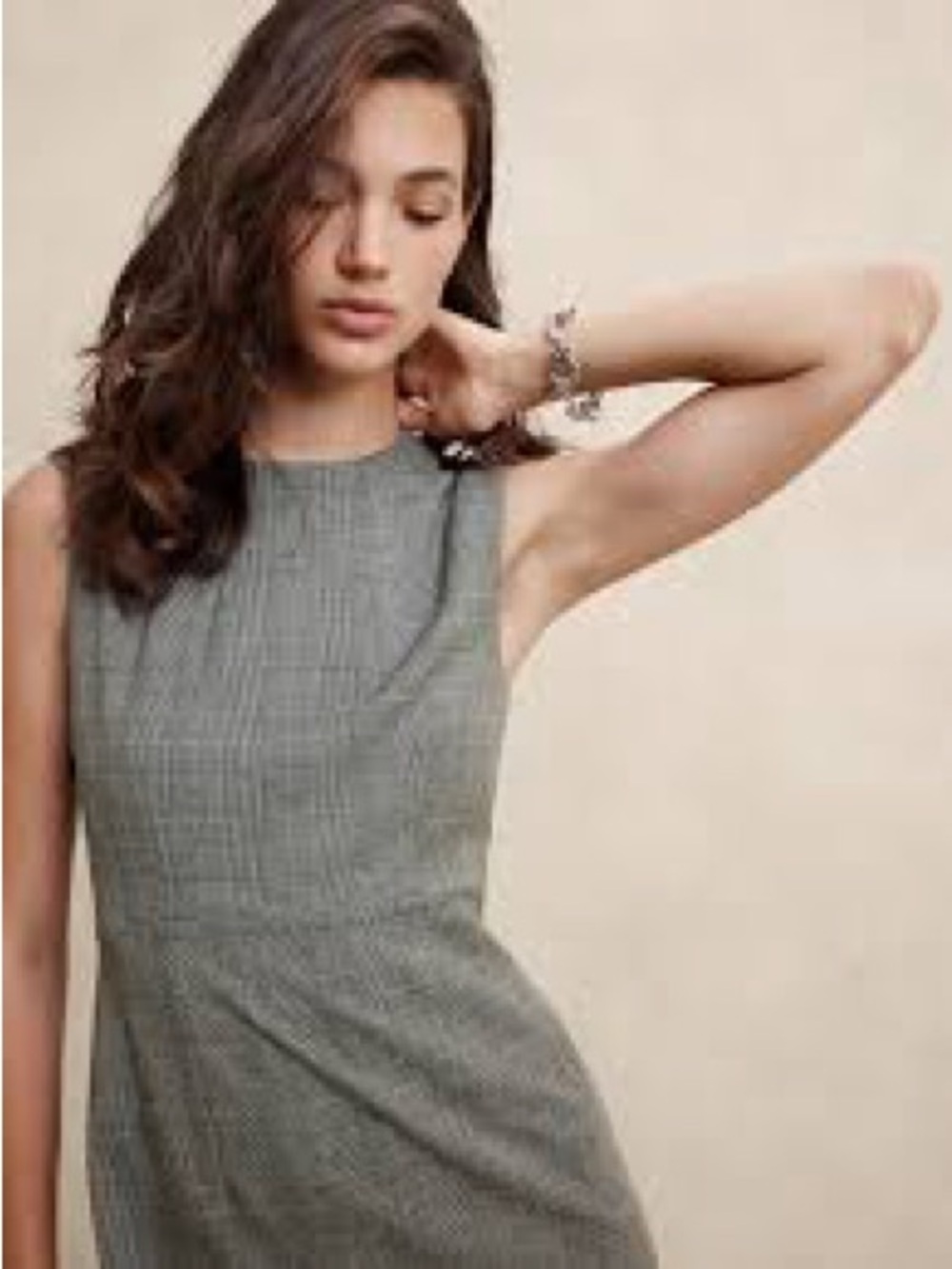 NWOT Banana Republic Bi-Stretch Racer Neck Sheath Dress
